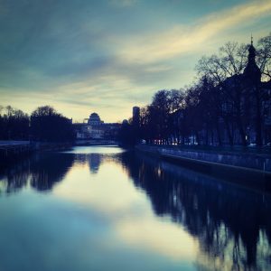 Isar river in Munich