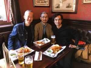 reunion at the pub in London